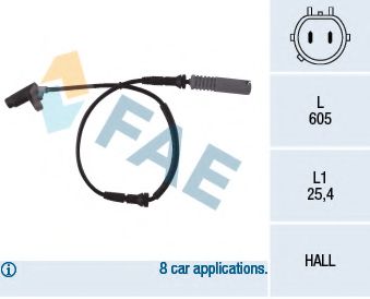 Датчик вращения колеса FAE 78042
