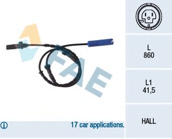 Датчик вращения колеса FAE 78046