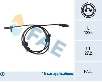 Датчик вращения колеса FAE 78047