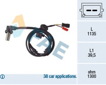 Датчик вращения колеса FAE 78085