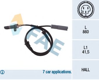 Датчик вращения колеса FAE 78009