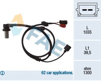 Датчик вращения колеса FAE 78059