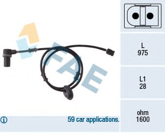 Датчик вращения колеса FAE 78053