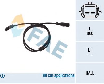 Датчик вращения колеса FAE 78120
