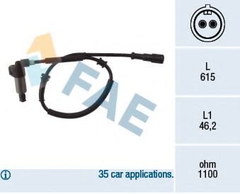 Датчик обертання колеса FAE 78024