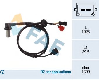 Датчик вращения колеса FAE 78063