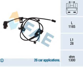 Датчик вращения колеса FAE 78078