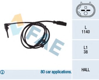 Датчик вращения колеса FAE 78084