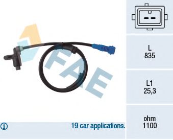 Датчик обертання колеса FAE 78021