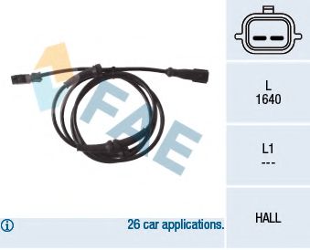 Датчик вращения колеса FAE 78122