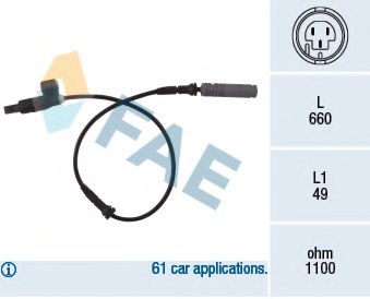Датчик вращения колеса FAE 78023