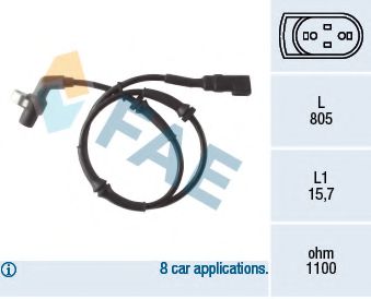Датчик вращения колеса FAE 78041