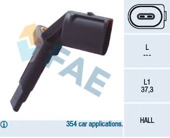 Датчик вращения колеса FAE 78090