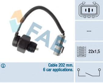 Выключатель, фара заднего хода FAE 40891