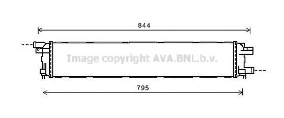 Радиатор, охлаждение двигателя AVA QUALITY COOLING AI2361
