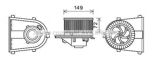 Вентилятор отопителя AVA QUALITY COOLING AI8378