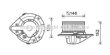 Вентилятор отопителя AVA QUALITY COOLING AI8501