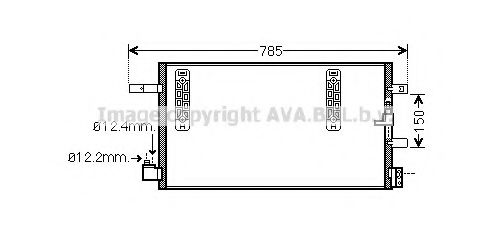 Радиатор кондиционера AVA QUALITY COOLING AIA5297