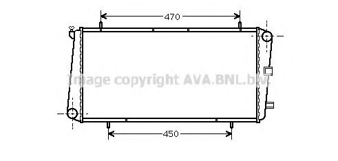 Радиатор, охлаждение двигателя AVA QUALITY COOLING AU2122