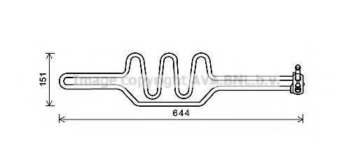 Масляный радиатор, рулевое управление AVA QUALITY COOLING BWA3469