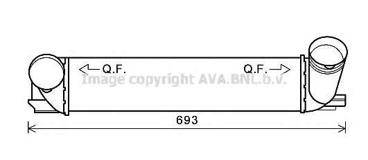 Интеркулер AVA QUALITY COOLING BWA4473
