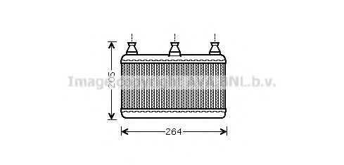Радиатор отопителя AVA QUALITY COOLING BWA6341
