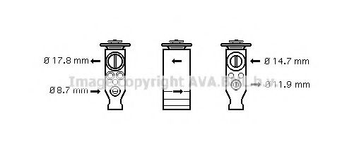 Расширительный клапан, кондиционер AVA QUALITY COOLING CN1245
