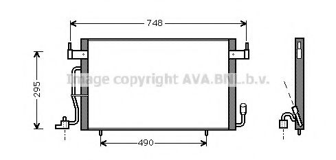 Радіатор кондиціонера AVA QUALITY COOLING CN5166