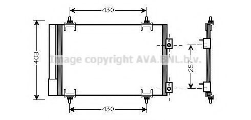 Радиатор кондиционера AVA QUALITY COOLING CNA5231D