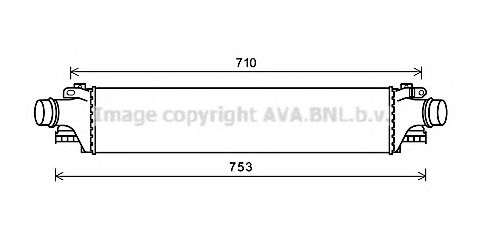 Интеркулер AVA QUALITY COOLING CT4061