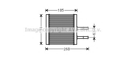 Радиатор отопителя AVA QUALITY COOLING CTA6042
