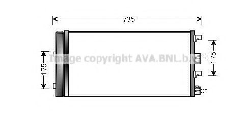 Радиатор кондиционера AVA QUALITY COOLING DAA5004D