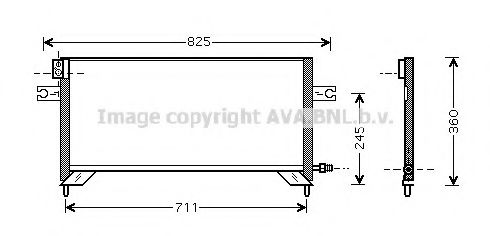 Радіатор кондиціонера AVA QUALITY COOLING DN5204
