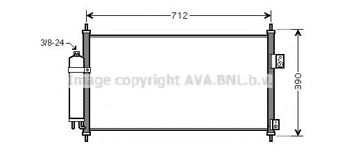 Радиатор кондиционера AVA QUALITY COOLING DN5263D