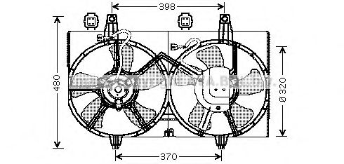 Вентилятор охлаждения AVA QUALITY COOLING DN7511
