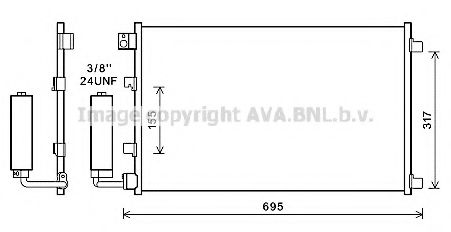 Радиатор кондиционера AVA QUALITY COOLING DNA5406