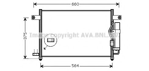 Радиатор кондиционера AVA QUALITY COOLING DW5049D