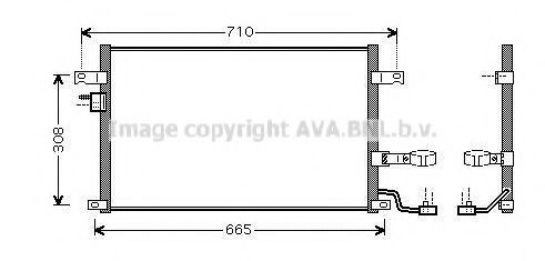 Радиатор кондиционера AVA QUALITY COOLING DW5056D