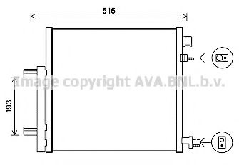 Радіатор кондиціонера AVA QUALITY COOLING DWA5140D