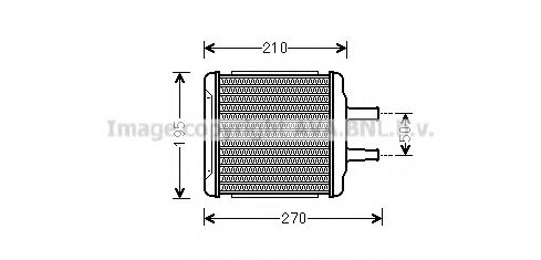 Радиатор отопителя AVA QUALITY COOLING DWA6088