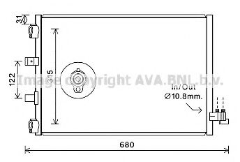 Радиатор кондиционера AVA QUALITY COOLING FD5487