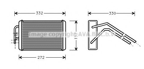 Радиатор отопителя AVA QUALITY COOLING FD6291