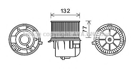 Вентилятор отопителя AVA QUALITY COOLING FD8572