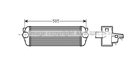 Интеркулер AVA QUALITY COOLING FDA4443