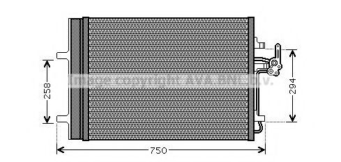 Радиатор кондиционера AVA QUALITY COOLING FDA5427D