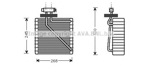 Випарник кондиціонера AVA QUALITY COOLING FDV270