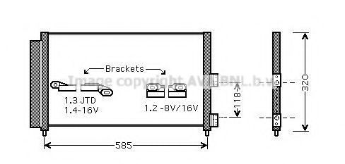 Радиатор кондиционера AVA QUALITY COOLING FT5289D