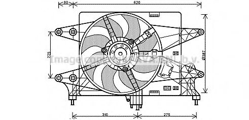 Вентилятор охлаждения AVA QUALITY COOLING FT7559