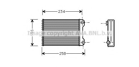 Радиатор отопителя AVA QUALITY COOLING FTA6242