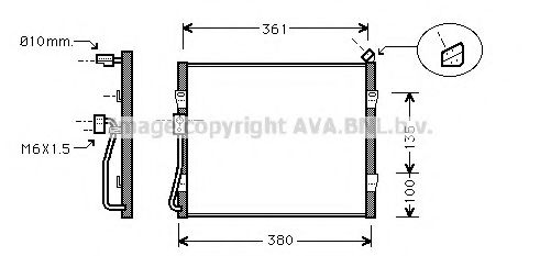 Радиатор кондиционера AVA QUALITY COOLING HD5090